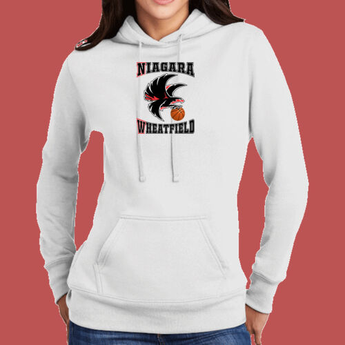NW Basketball - Ladies Core Fleece Pullover Hooded Sweatshirt Thumbnail